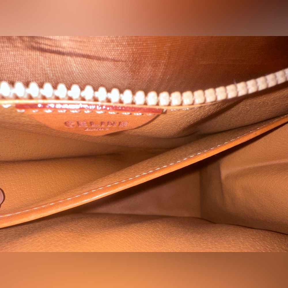 Celine Macadam Brown Canvas HandBag PVC - Picture 9 of 15
